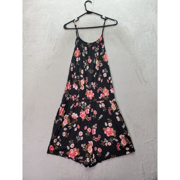 Lascana for Venus Romper Women Medium Multi Floral 100% Viscose Spaghetti Straps - Picture 2 of 8